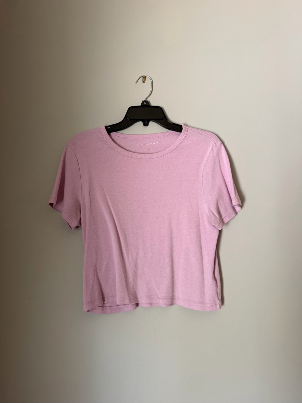 American Eagle Outfitters Light Pink Crop Tee